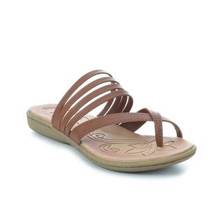B.O.C. Alisha Brown Toe Loop Slip On Sandals Women’s Size 6M